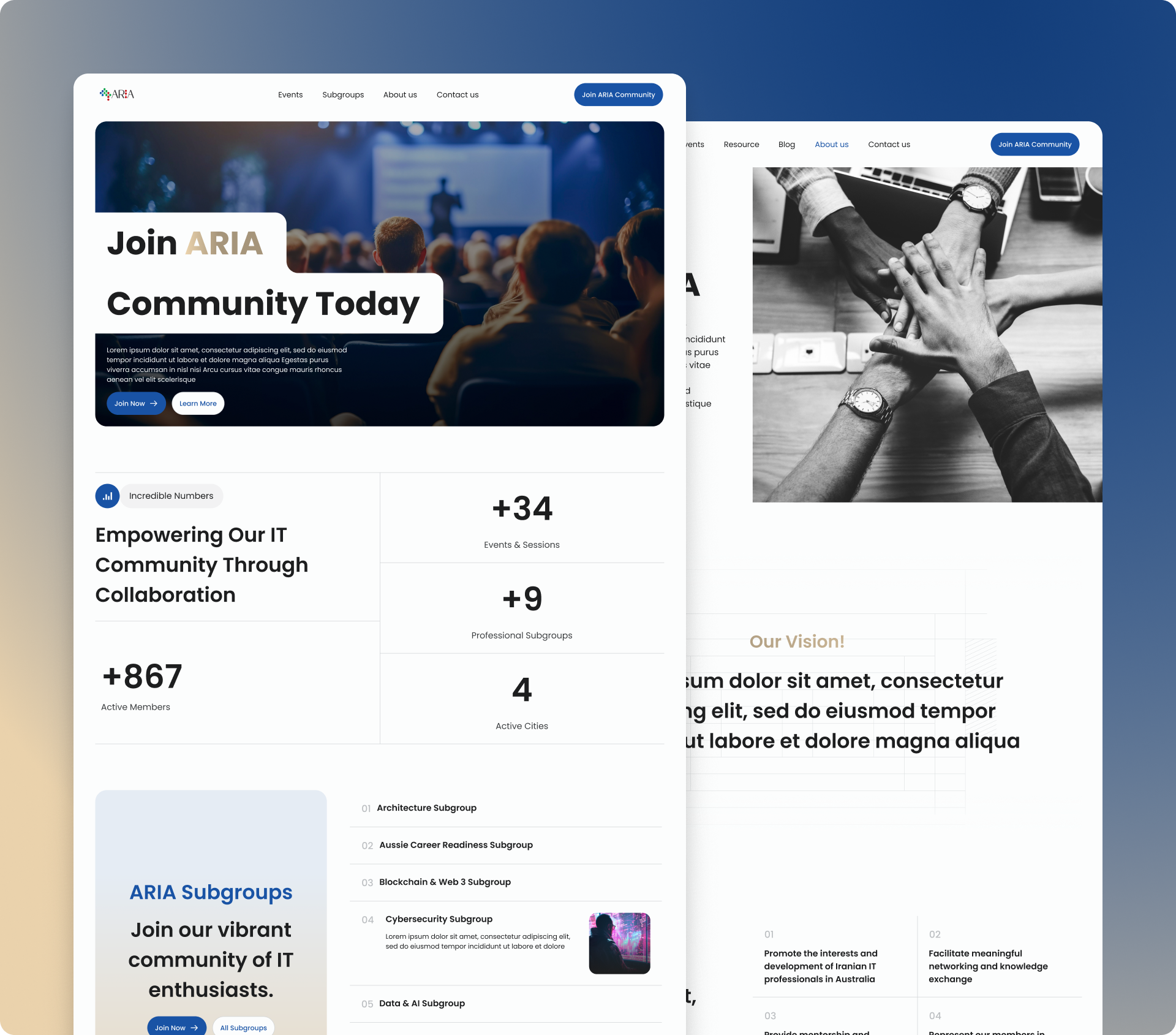 landing page